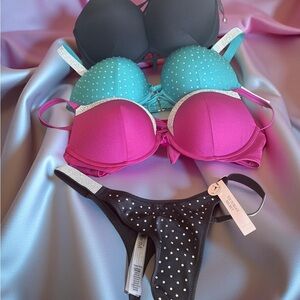 New Victoria's Secret swim Essential Bombshell Add-2-Cups Push-Up Bikini Top